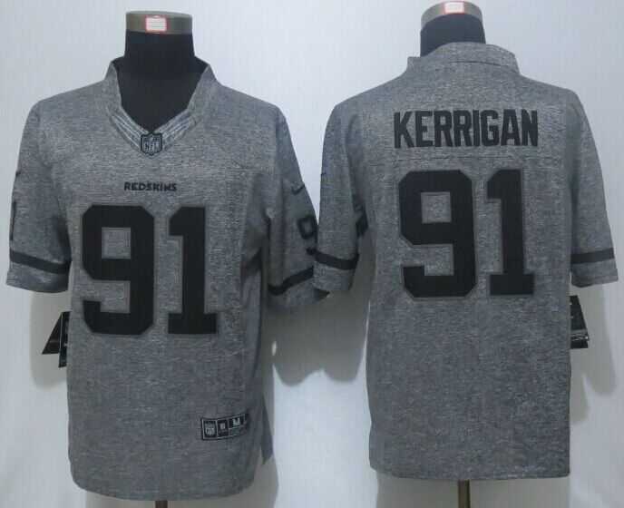 Nike Limited Washington Redskins #91 Kerrigan Men's Stitched Gridiron Gray Jerseys,We sell and wholesale Nike Limited Washington Redskins #91 Kerrigan Men's Stitched Gridiron Gray Jerseys on line form chian!